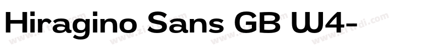 Hiragino Sans GB W4字体转换 Hiragino Sans GB W4字体转换